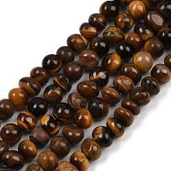 Natural Tiger Eye Beads Strands&nbsp;G-G053-C12-01