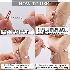 5Pcs 5 Styles Iron Alligator Clips&nbsp;AJEW-SC0002-29RG