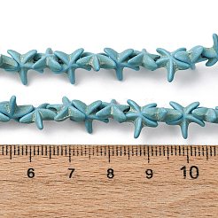 Synthetic Turquoise Dyed Beads Strands&nbsp;G-B184-C02-01