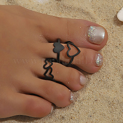 3Pcs 3 Styles Heart Iron Cuff Toe Rings Sets&nbsp;FS-WG0D8D1-01