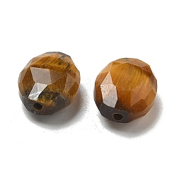 天然石タイガーアイビーズ  多面カット  オーバル  9.5~10x8x4.5mm  穴：1mm&nbsp;G-G181-02F