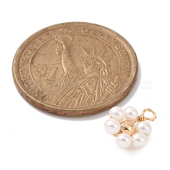 Natural Shell & Pearl Beaded Pendants&nbsp;PALLOY-JF02105-01