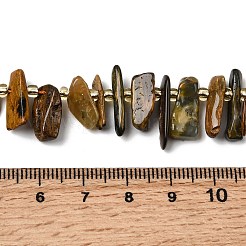 天然ピーテルサイトビーズ連売り  トップ掘削  ナゲット  シードビーズで  12.5~18.5x3~7x1.5~6mm  穴：0.8mm  約70~71個/連  15.35~15.94''（39~40.5センチメートル）&nbsp;G-L649-D03-02