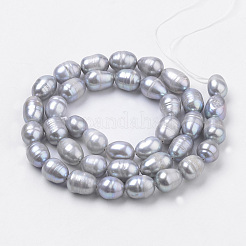 Natural Cultured Freshwater Pearl Beads Strands&nbsp;PEAR-S012-37
