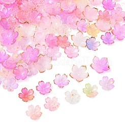 200Pcs 10 Styles Mixed Styles Acrylic Bead Caps&nbsp;OACR-FS0002-51B