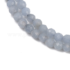 天然アンジェライトビーズ連売り  多面カット  ラウンド  3mm  穴：0.6mm  約133個/連  14.96