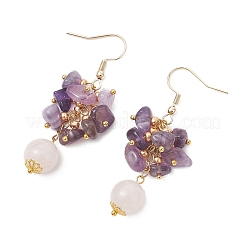 3 Pairs Natural & Synthetic Mixed Stone Dangle Earrings&nbsp;EJEW-MZ00722
