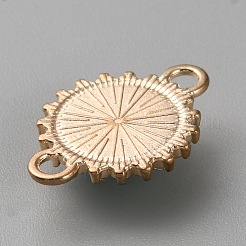 合金クリスタルラインストーンコネクタチャーム  ライトゴールド  樹脂と  花のリンク  薄緑  23x16.5x5mm  穴：2.6mm&nbsp;ALRI-TAC0001-19A