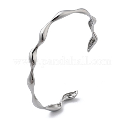 304 Stainless Steel Cuff Bangles for Women&nbsp;BJEW-B108-14P