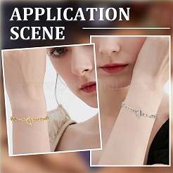 5Pcs 304 Stainless Steel Chain Bracelets&nbsp;BJEW-YW00017-01