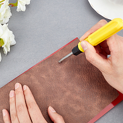 プラスチックサブプレート  レザークラフトツール  長方形  レッド  15x10x0.75cm&nbsp;FIND-WH0053-78A