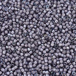 MIYUKIデリカビーズ  シリンダー  日本製シードビーズ  11/0  （db1789)白い裏地アメジストab  1.3x1.6mm  穴：0.8mm  約10000個/袋  50 G /袋&nbsp;SEED-X0054-DB1789