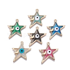 Alloy Enamel Pendants&nbsp;ENAM-F143-04-G