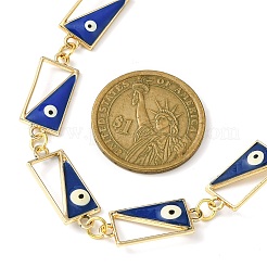 Alloy Evil Eye Enamel Link Bag Extender Chains&nbsp;AJEW-BA00132-01