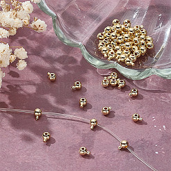 60Pcs Brass Crimp Beads&nbsp;KK-HY0004-18