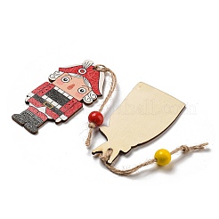 9Pcs 3 Styles Christmas Wood Pendant Decorations Set&nbsp;WOOD-U004-01G