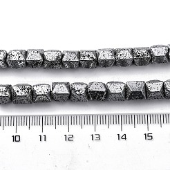 Electroplated Natural Lava Rock Beads Strands&nbsp;G-A256-D01-01A