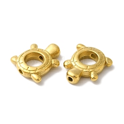 304ステンレススチールビーズフレーム  カメ  ゴールドカラー  15x13x4mm  穴：1.5mm  6mm内径&nbsp;STAS-I305-190G