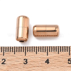 304ステンレススチール製ネジ留め  ジュエリー作りのための  コラム  イオンプレーティング（ip）  ライトゴールド  12x6mm  穴：2mm&nbsp;STAS-A138-10B-KCG