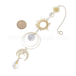 Stainless Steel Sun Moon Pendant Decorations&nbsp;HJEW-JM02040