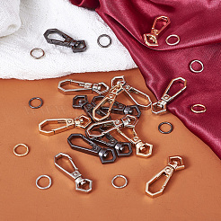 15Pcs 6 Colors Alloy Swivel Snap Hook Clasps&nbsp;FIND-TA0003-78