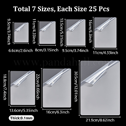 175個 7スタイル ラミネートポーチフィルム 写真保護シート  ホットラミネーター用  透明  95~305x66~319x0.1mm  25個/スタイル&nbsp;AJEW-NB0007-04