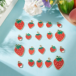 50Pcs 5 Styles Zinc Alloy Enamel Pendants&nbsp;FIND-BG0001-06