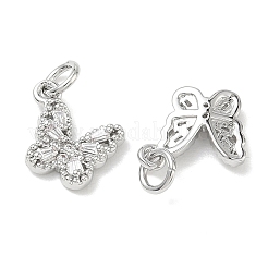 SHEGRACE Brass Pave Clear Cubic Zirconia Pendants&nbsp;XGRQ3Q974-628P-B