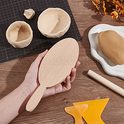 Handmade Wooden Clay Cup Paddle&nbsp;WOOD-WH0029-114
