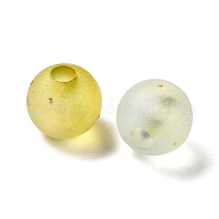 Frosted Transparent Acrylic Beads&nbsp;OACR-F013-13H