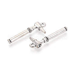 合金のチベット風チャーム  耳鏡チャーム  アンティークシルバー  30.5x11x4mm  穴：1.4~1.8mm&nbsp;TIBEP-T054-31AS