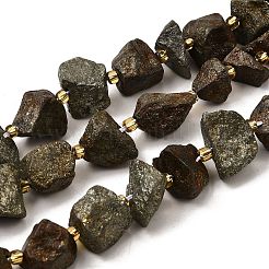 Raw Rough Natural Pyrite Beads Strands&nbsp;G-Z087-A06