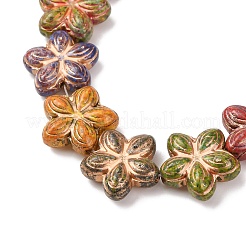 Painted Glass Beads Strands&nbsp;X-GLAA-B037-12B-12B