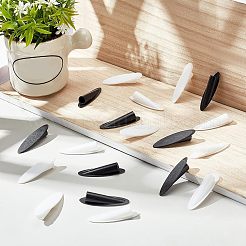 200個 2色 プラスチック傾斜穴ロケーター  家具作りに  ミックスカラー  43.5x12x10mm  穴：7mm  100個/カラー&nbsp;AJEW-FH0001-83