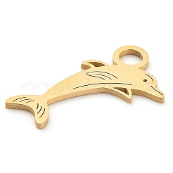 304 Stainless Steel Pendants&nbsp;STAS-R134-06G