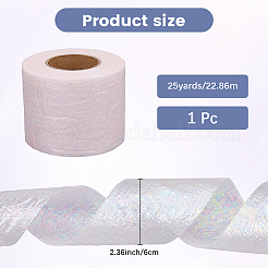 Sparkle Polyester Laser Deco Mesh&nbsp;OCOR-WH20001-34C