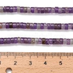 天然石アメジストビーズ連売り  ディスク  ヒシビーズ  4x2~2.5mm  穴：0.7mm  約158~160個/連  14.96''~15.16''（38~38.5センチメートル）&nbsp;G-Z110-A36-2x4mm