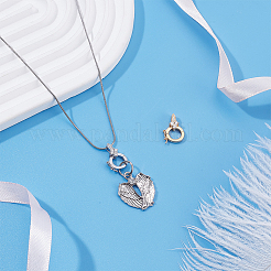 2Pcs 2 Colors S925 Sterling Silver Micro Pave Clear Clear Cubic Zirconia Twister Clasps&nbsp;STER-PH0003-56