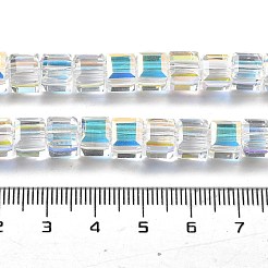 Electroplate Glass Beads Strands&nbsp;EGLA-H108-01A-AB01