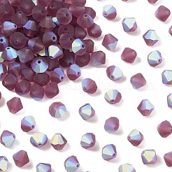 プレシオサ®クリスタルビーズ  チェコクリスタル  双円錐形(451 69 302 ロンデル)  20050 20019 アメジスト AB マット  6mm  穴：1mm&nbsp;X-PRC-BA6-20050-20019