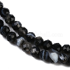 Natural Banded Agate Beads Strands&nbsp;G-P553-G10-02