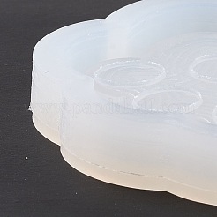 シェーカーモールド  DIYの猫の足跡の流砂のシリコンモールド  レジン型  UVレジン用  エポキシ樹脂工芸品作り  ホワイト  59x62x11mm  内径：48x53mm&nbsp;DIY-G059-B06