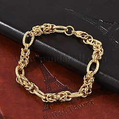 304 Stainless Steel Oval Link Chain Bracelets for Women&nbsp;BJEW-F488-43G