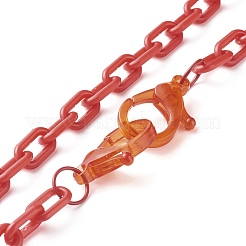 Acrylic Cable Chain Necklace Sets&nbsp;NJEW-JN03635
