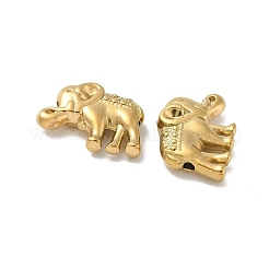 304ステンレススチールビーズ  18KGP本金メッキ  象  12x17x4mm  穴：1.2mm&nbsp;STAS-F309-A02