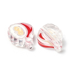 Christmas Decorations Theme Opaque Acrylic Bead with Enamel&nbsp;OACR-Z021-01I