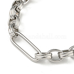 Non-Tarnish 201 Stainless Steel Figaro Chain Bracelets&nbsp;STAS-Z056-09P