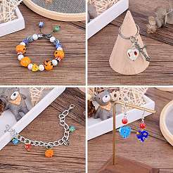2 Strands Handmade Millefiori Glass Heart Bead Strands&nbsp;LK-CJ0001-01
