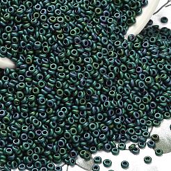トーホー 11/0 デミラウンドビーズ  日本製シードビーズ  （706)マットカラーアイリスティール  11/0  2.2x0.9mm  穴：0.8mm  約1733個/10g&nbsp;X-SEED-DR11-0706