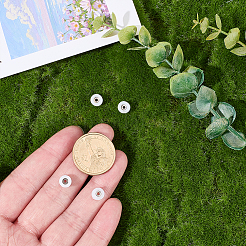 16個 POMコーティング U溝ガイドプーリーホイールローラーベアリング  腹筋プラスチック所見  ホワイト  7.5x4.5mm  穴：1.2mm&nbsp;FIND-WR0013-19B
